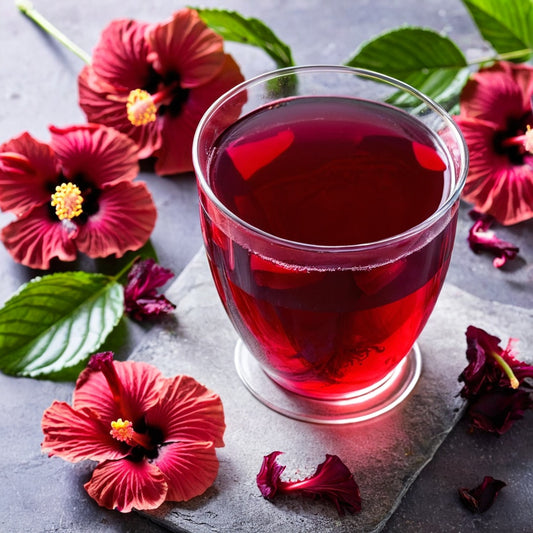 Premium Hibiscus Flower for Infusions, Iced Tea, Dried Hibiscus Flowers, Bissap Draining Detox 100g